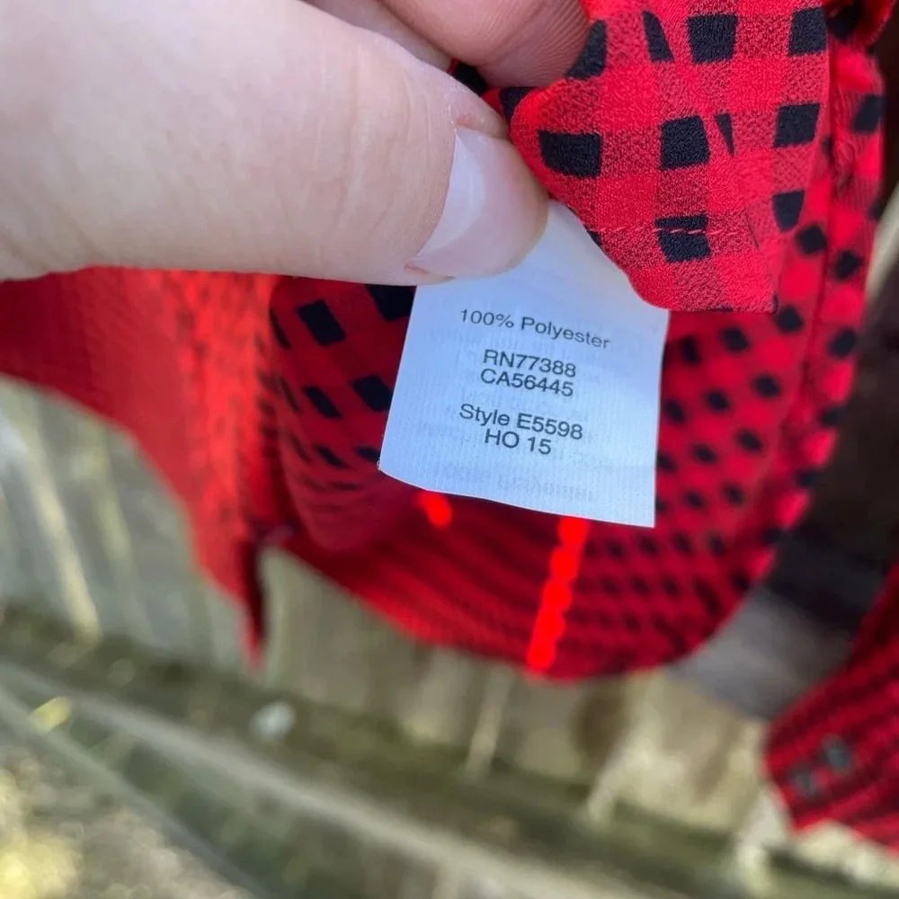 J.CREW GINGHAM TUXEDO BLOUSE